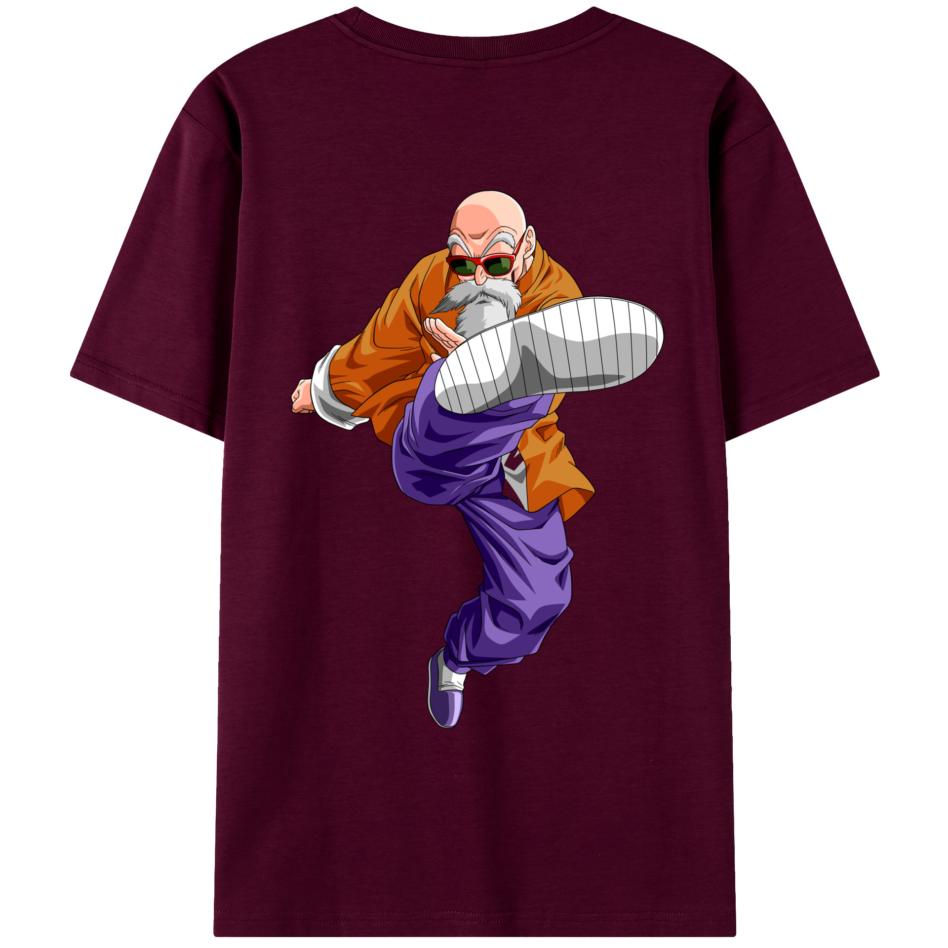 （画像用） ドラゴンボール 亀仙人（かめせんにん） DRAGON BALL Master Roshi Kame Sennin レディース半袖Tシャツ(バックプリント)